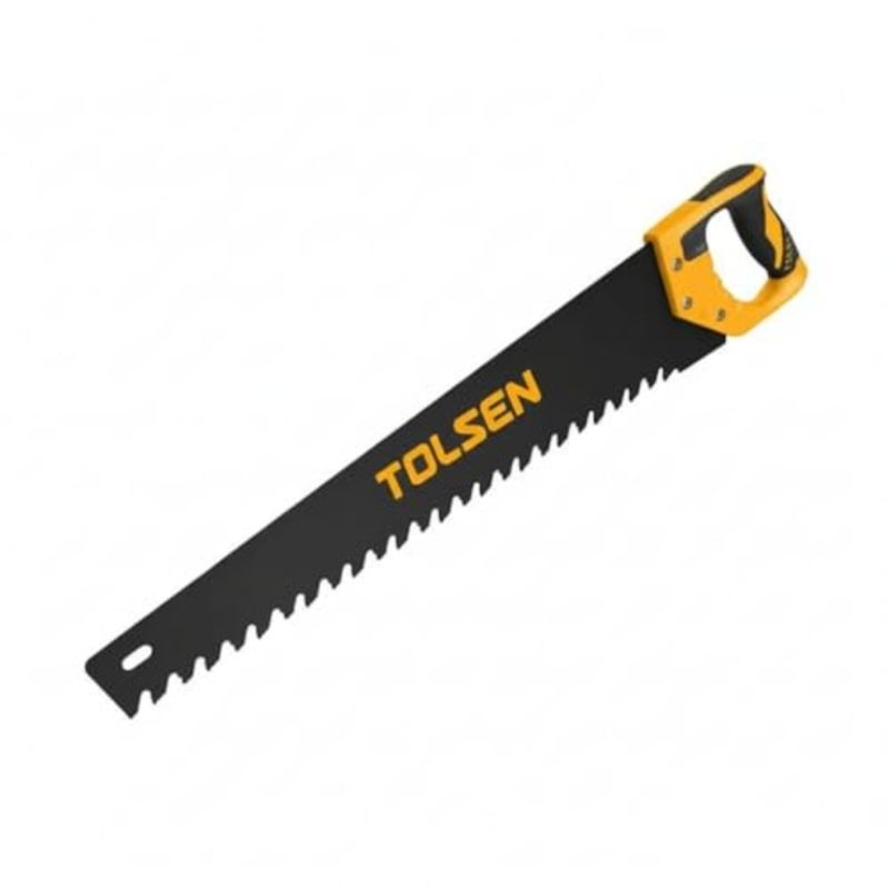 Masonry Hand Saw 28 Inch for Building Renovation Workshop Use, Hardened Steel Blade, Gray, Cuts Aerated Blocks Drywall - Image 4