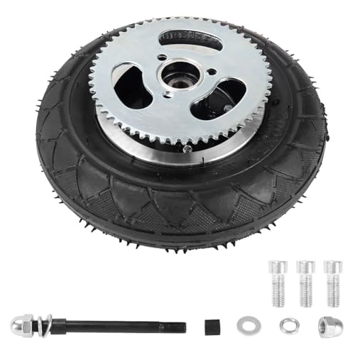 Cylemoto 200X50 Premium Rear Wheel 8"x2" Tire Assembly Chain Sprocket for Chain Drive Razor E200 (Versions 36+) Crazy Cart DLX Dune Buggy ePunk PowerRider eSpark Electric Scooter Drifting Cart - Image 4