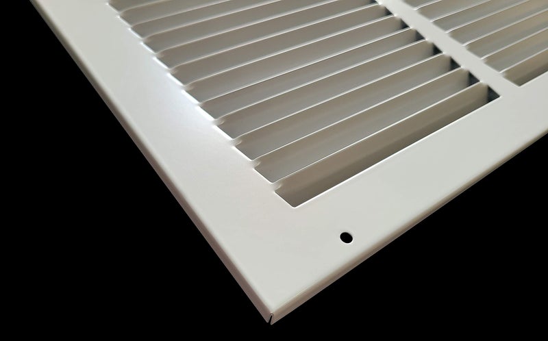 Handua Fits 16x20 Duct Opening | Steel Return Air Grille by Handua | Vent Cover Grill for Sidewall and Ceiling | White | HVAC Cold Air Intake Grille | Outer Dimensions: 17.75"W X 21.75"H - Image 5