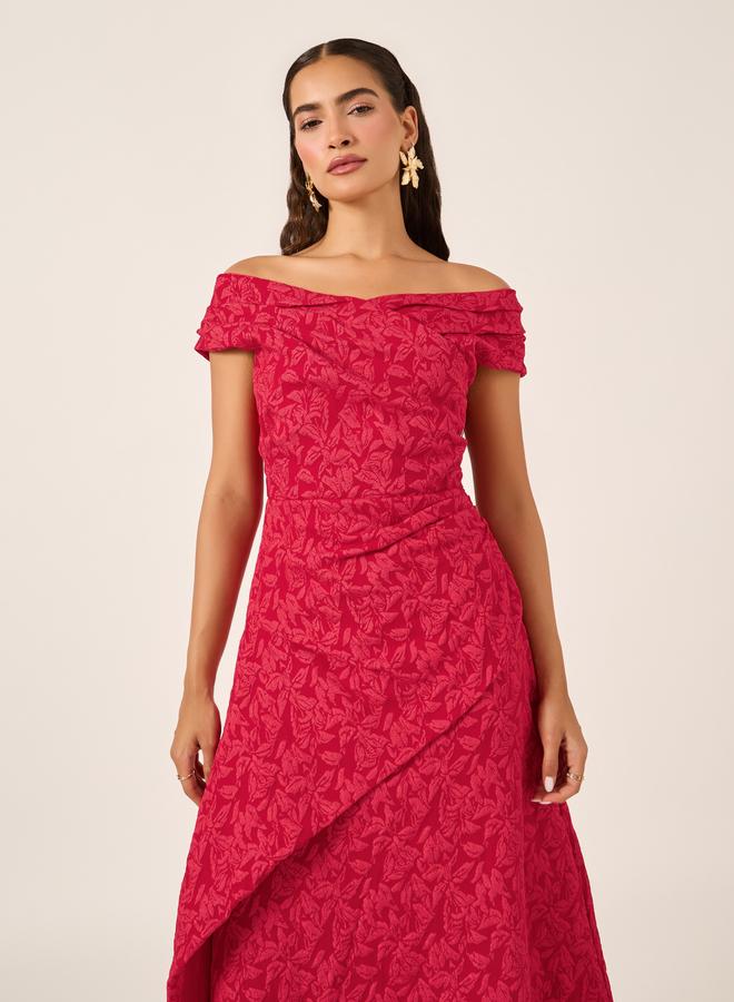 Styli Floral Off-Shoulder Dress  - Image 3