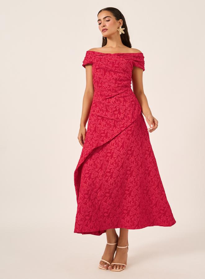 Styli Floral Off-Shoulder Dress  - Image 2