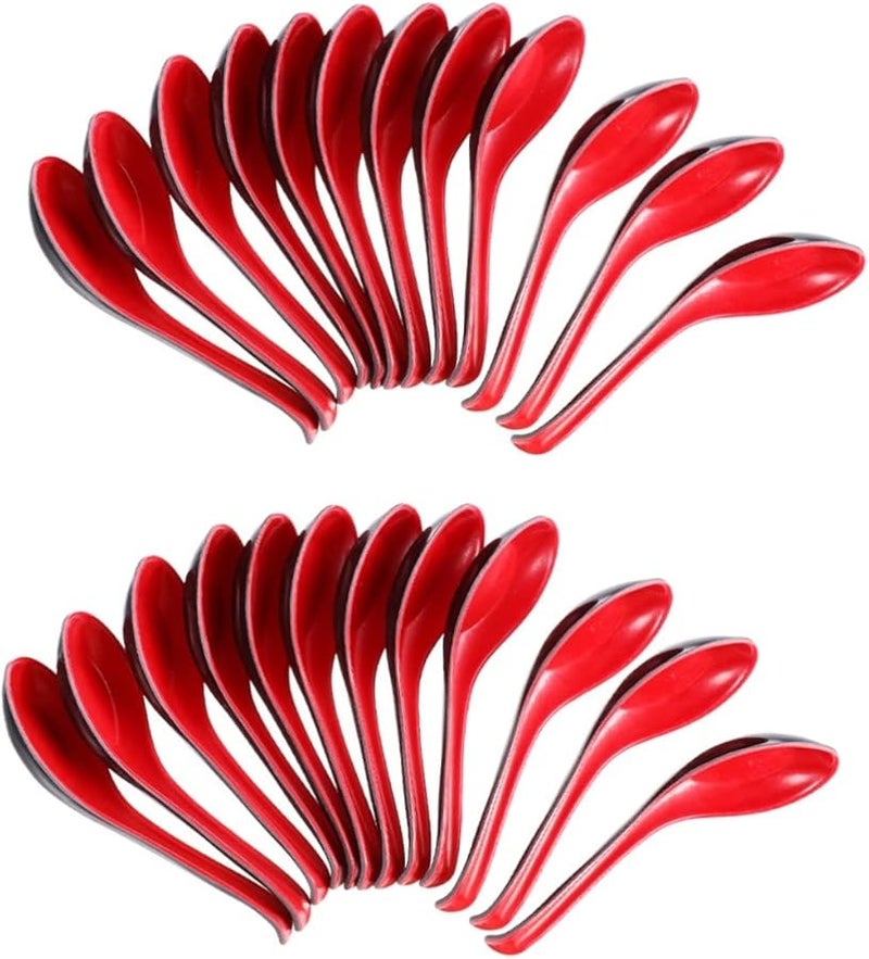 Imitation Porcelain Colored Spoons Chinese Soup Spoon Korean Ramen Bowl Dinner Creative Ladle - Image 1