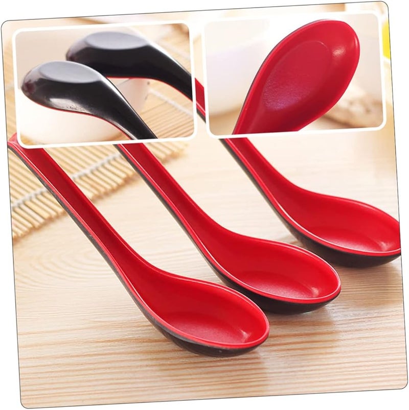 Imitation Porcelain Colored Spoons Chinese Soup Spoon Korean Ramen Bowl Dinner Creative Ladle - Image 3