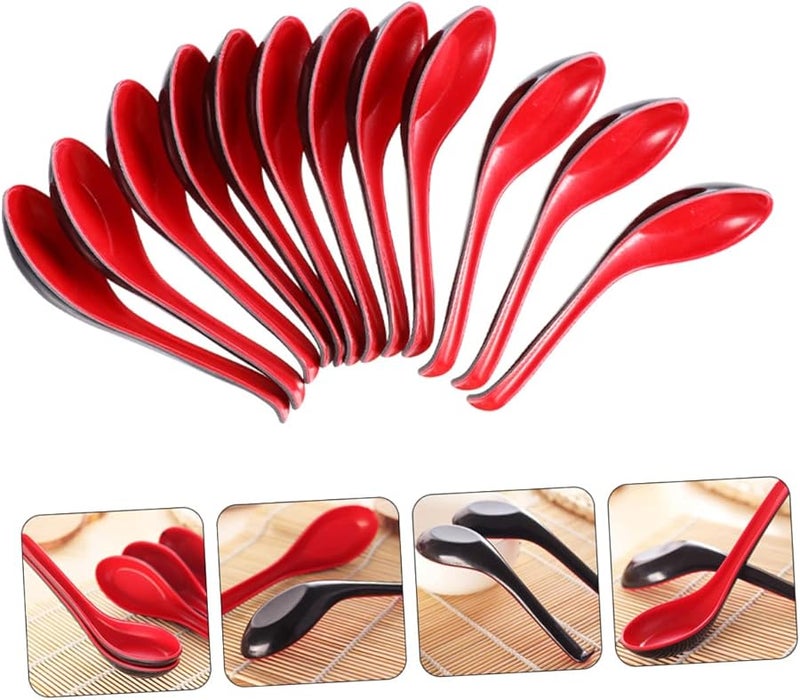 Imitation Porcelain Colored Spoons Chinese Soup Spoon Korean Ramen Bowl Dinner Creative Ladle - Image 4