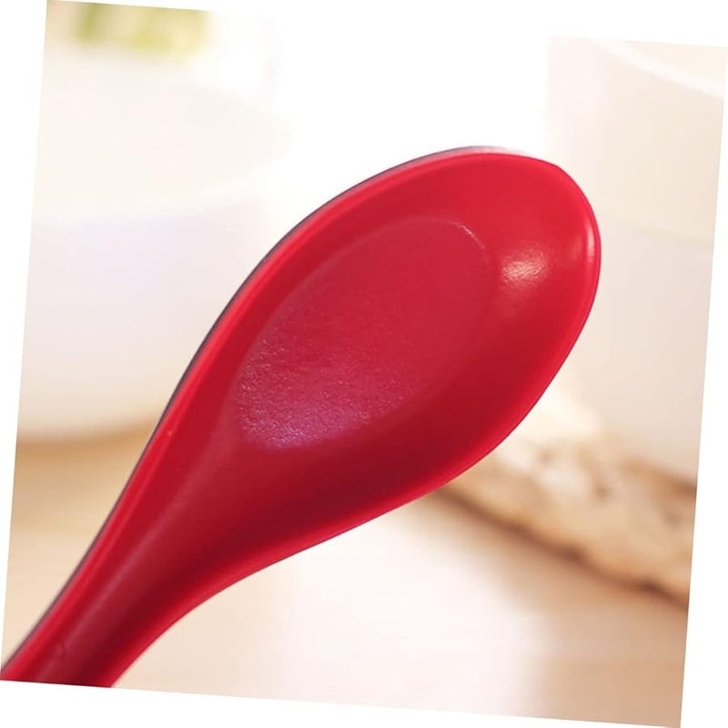 Imitation Porcelain Colored Spoons Chinese Soup Spoon Korean Ramen Bowl Dinner Creative Ladle - Image 5