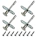 LUORNG LUORNG Plunger Latch  4pcs 0.24x2.36 Inch Spring-Loaded Stainless Steel Plunger Latches with 8pcs Screws Cabinet  - Image 2