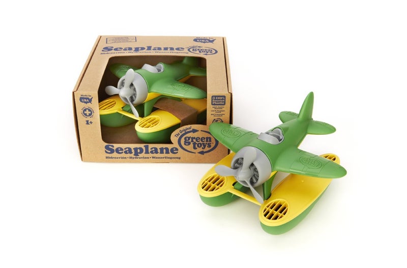 Green Toys Seaplane in Green Color - BPA Free, Phthalate Free Floatplane for Improving Pincers Grip. Toys and Games ,9 x 9.5 x 6 inches - Image 4