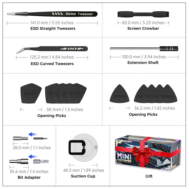 JAKEMY 180 in 1 Precision Screwdriver Set, Computer Screwdriver Kit, Professional Magnetic Repair Tool Kit with Home Drill Bits for Most Laptop, Phone, Xbox, MacBook, Game Console, Modding, DIY - Image 5