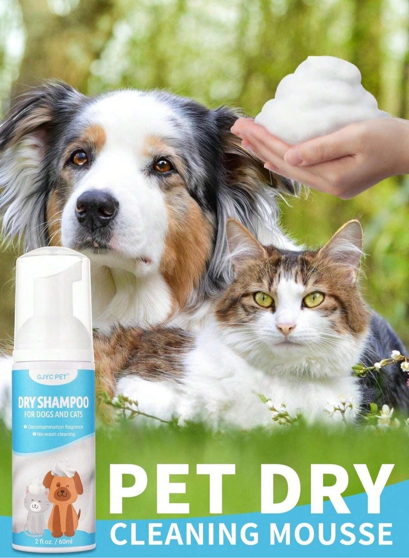 The Pet Dry Cleaning Shampoo is the perfect solution for keeping your cat or dog fresh and clean without the need for water. With its natural and gentle formula, this shampoo effectively removes dirt and excess oils while leaving a long-lasting refreshing scent. - Image 5