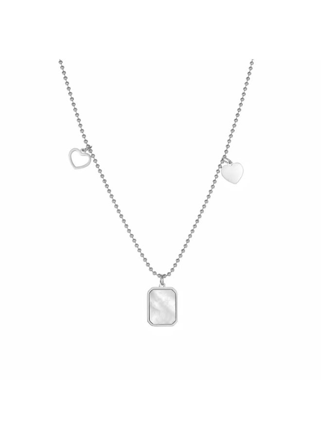 Lee Cooper - LEE COOPER Women's Stainless Steel Silver Necklace - LC.N.01427.320 - Image 1