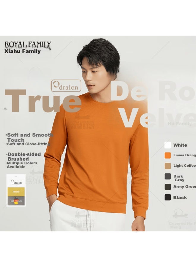 Xiahu Shijia [ Autumn New] Genuine De Rong Half High Collar Double-sided Brushed Warm Long Sleeve Uni Base Layer T-shirt 106a - Image 2