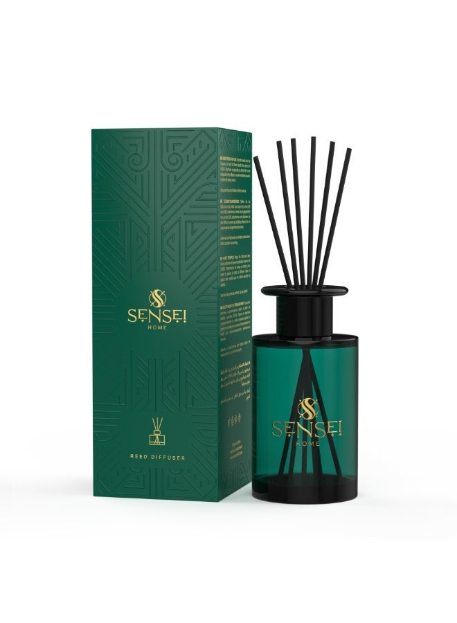 SENSEI Reed Diffuser for Bedrooms, Living Spaces, Hotels and Offices | 250ml Long Lasting Fragrance | Citrus Spiced Woody Scent - Image 1