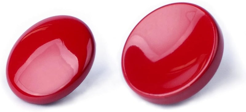 VKO Dark-red Metal Soft Shutter Release Button,Delicate Camera Shutter Button 11mm Concave 10mm Convex Surface(2 Pack) - Image 1