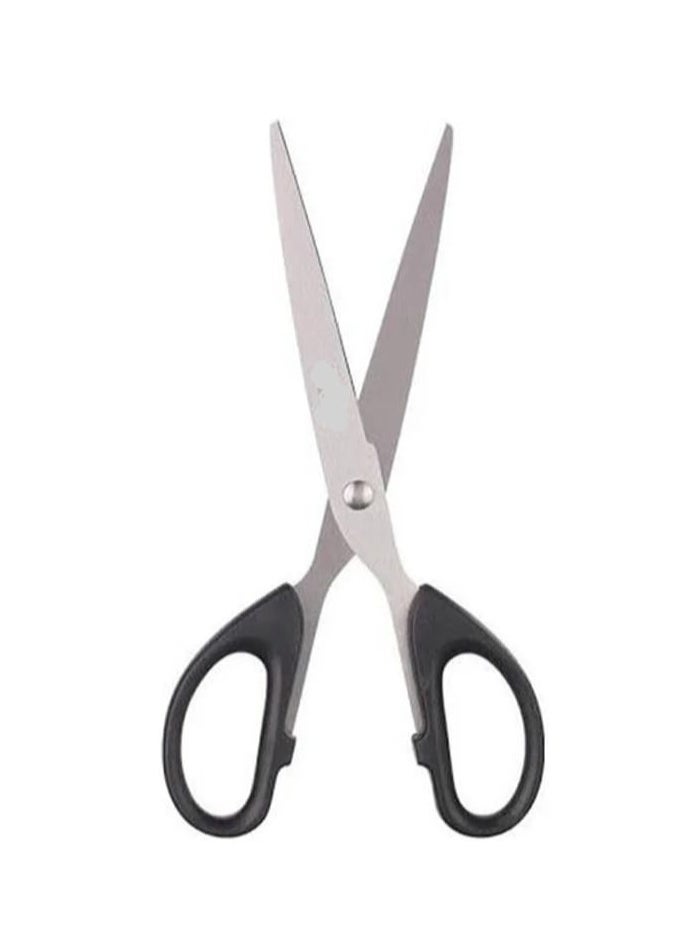 Generic Multi-purpose scissors with a sharp tip, black/silver  - Image 1