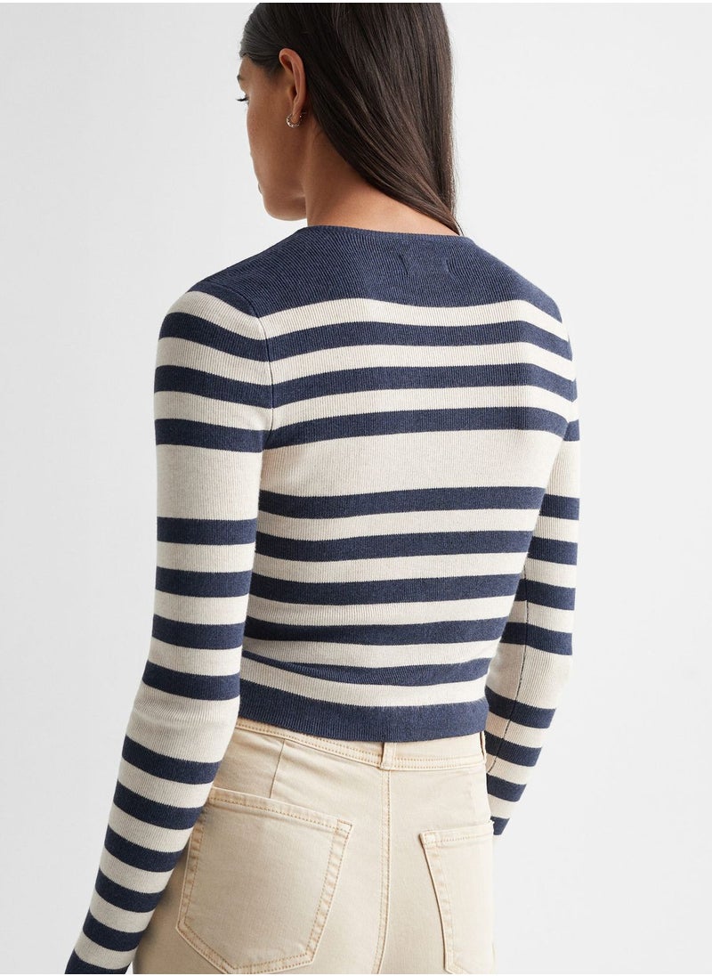 MANGO - Youth Stripe Sweater - Image 1