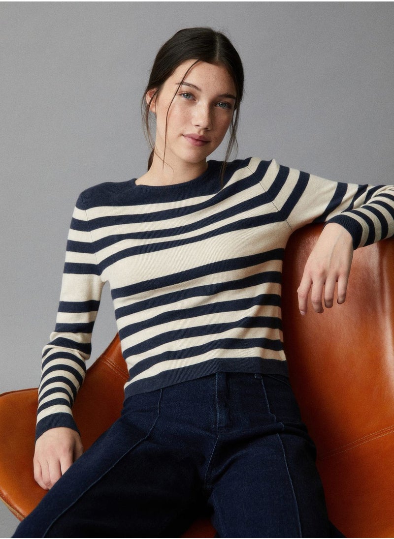 MANGO - Youth Stripe Sweater - Image 1