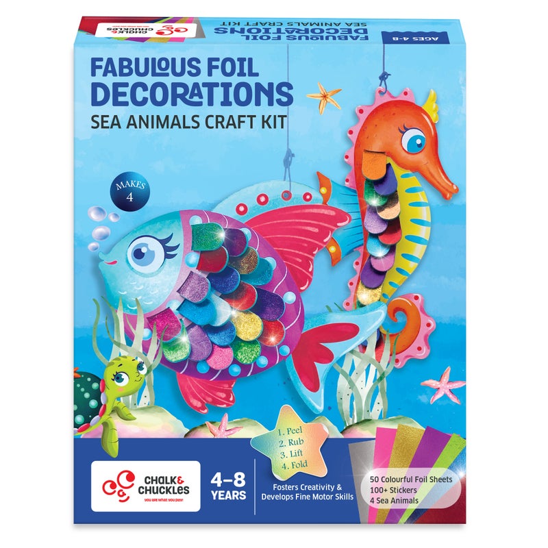 CHALK AND CHUCKLES Chalk & Chuckles - Foil Decorations-Sea Animals - Image 1