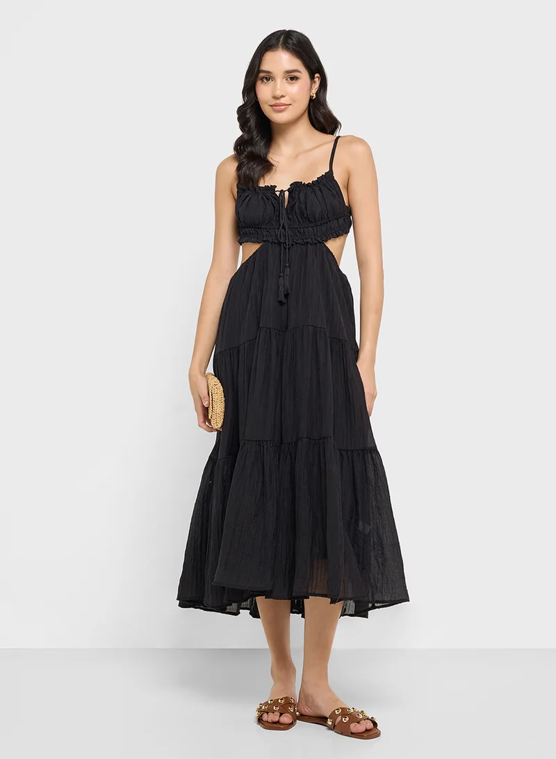 Ginger Tiered Cutout Dress