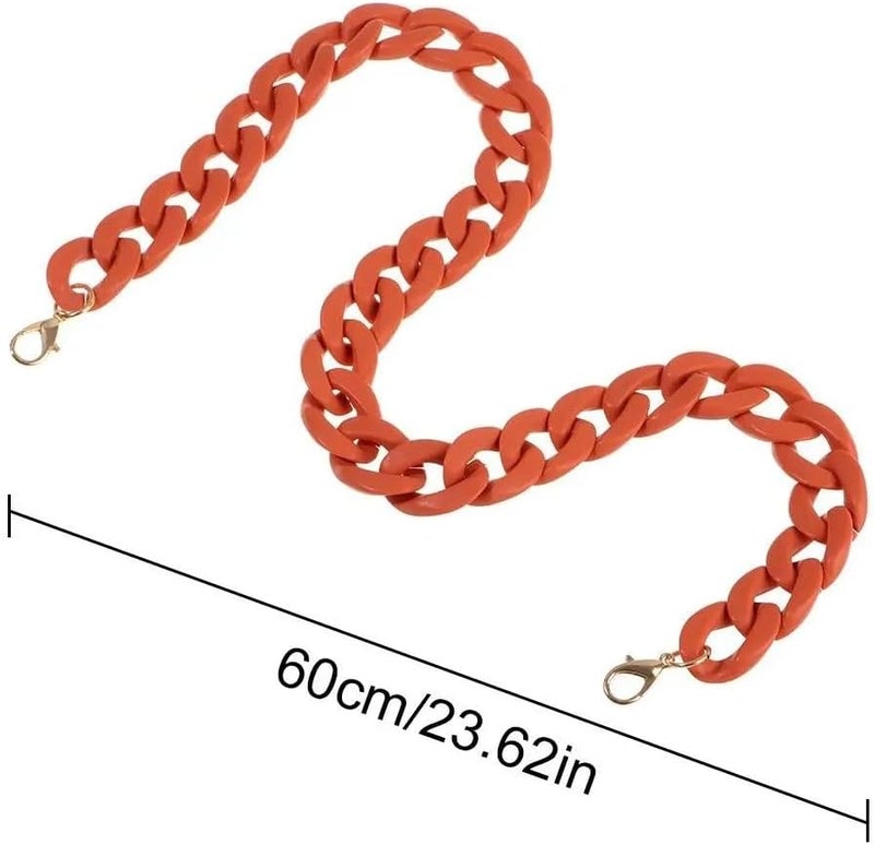 Blue Detachable Shoulder Bag Strap DIY Replacement Chain For Women Girls Purse - Image 3