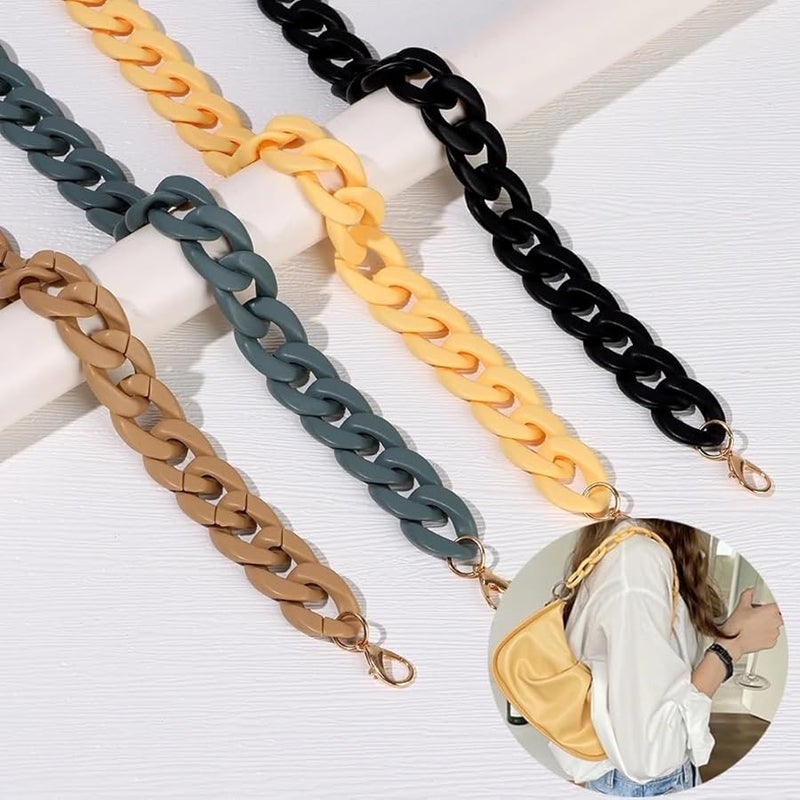 Blue Detachable Shoulder Bag Strap DIY Replacement Chain For Women Girls Purse - Image 4