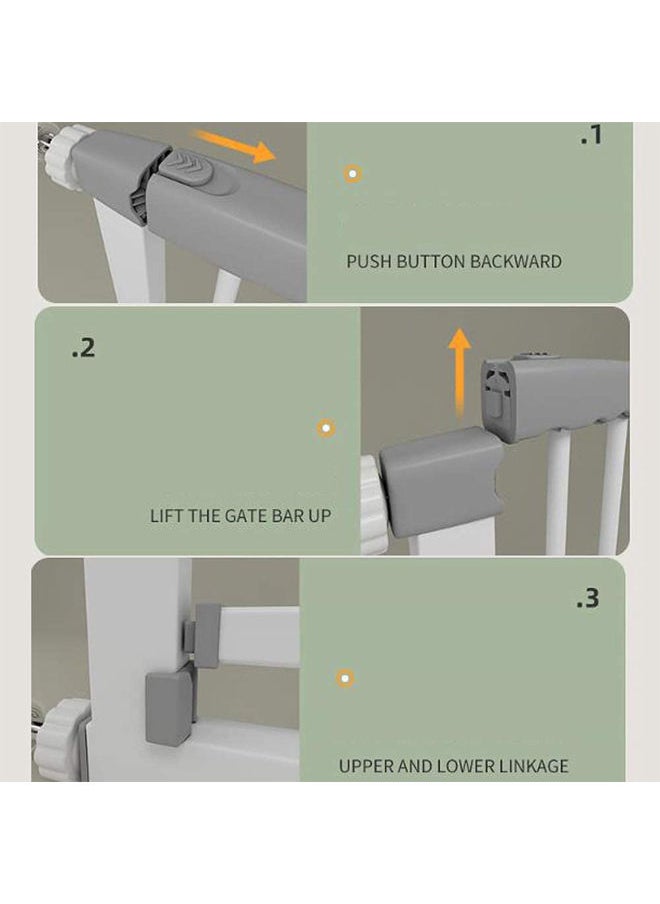 Generic - Auto Close Safety Baby Gate, Extra Wide Child Gate, The Maximum Suitable Width is 146 cm, Including 63cm Extension Rack,for Doorway Hallway And Stair Use,Height 78 cm - Image 1