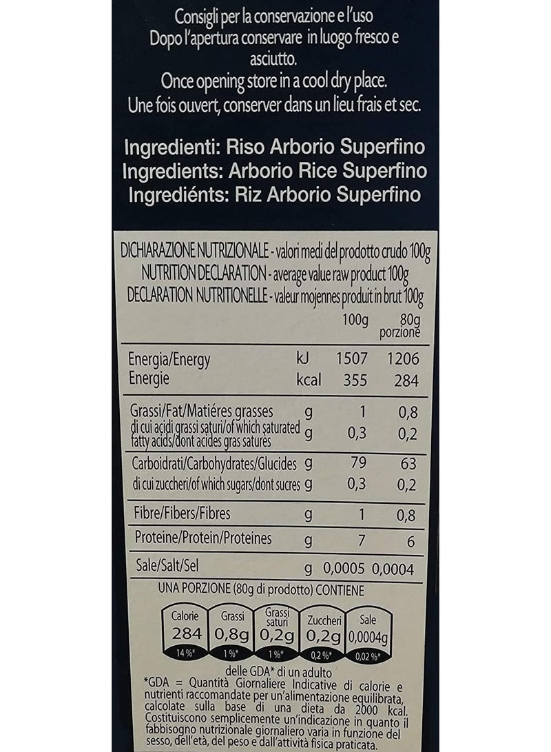 Mara Arborio Risotto Rice 100% Italian Product 1Kg - Image 2