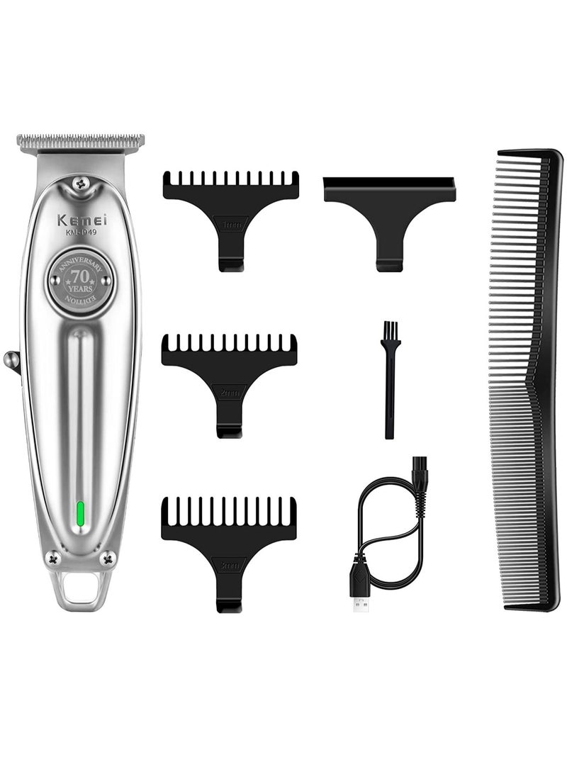 Professional t-outliner beard/hair trimmer with t-blade hair clippers for men stylists and barbers cordless rechargeable quiet - Image 1