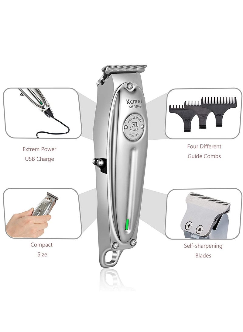 Professional t-outliner beard/hair trimmer with t-blade hair clippers for men stylists and barbers cordless rechargeable quiet - Image 3