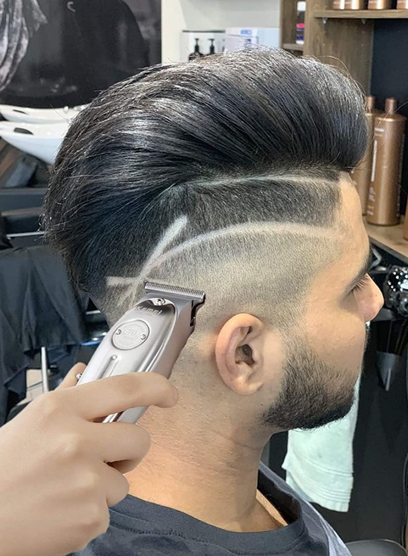 Professional t-outliner beard/hair trimmer with t-blade hair clippers for men stylists and barbers cordless rechargeable quiet - Image 4