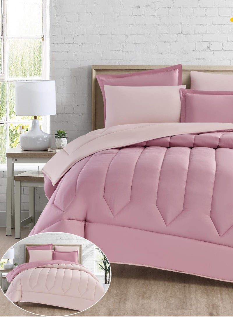 ماركه  طقم لحاف مفرش سرير نفرين فندقي ذو طابع وجهين ليضيف الجمال الى ديكور غرفتك - Image 2