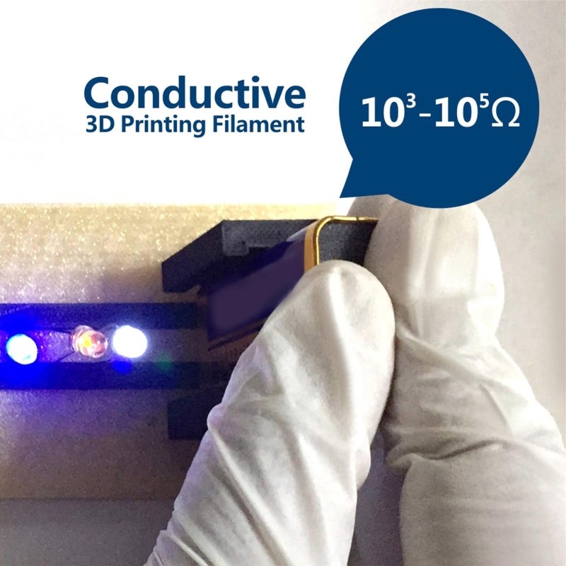 Conductive PLA Filament 1.42Ω·cm Resistivity Superior Durability & Wear Resistance - Enhanced Conductivity 3D Printing Filament for LED Joysticks LED Gloves Automatic Leveling Projects - Image 5