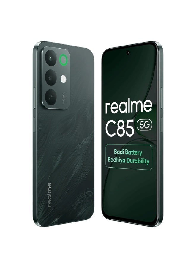 ريل مي C85 برو ثنائي الشريحة بلون الأخضر الطاووس 8 جيجابايت رام 256 جيجابايت 4G - النسخة المخصصة للشرق الأوسط - Image 2