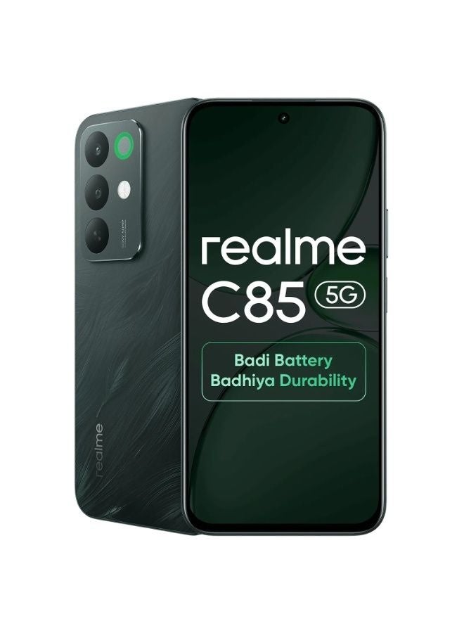 ريل مي C85 برو ثنائي الشريحة بلون الأخضر الطاووس 8 جيجابايت رام 256 جيجابايت 4G - النسخة المخصصة للشرق الأوسط - Image 1