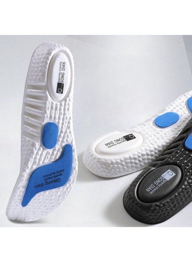 PINKSAMA Highly Elastic, Shock-Absorbing, Sweat-Absorbing, Non-Deodorizing Sports Insole, Comfortable To Wear For A Long Time Without Tiring Your Feet, White - Image 2