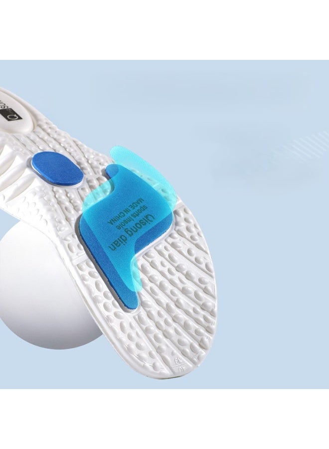 PINKSAMA Highly Elastic, Shock-Absorbing, Sweat-Absorbing, Non-Deodorizing Sports Insole, Comfortable To Wear For A Long Time Without Tiring Your Feet, White - Image 4