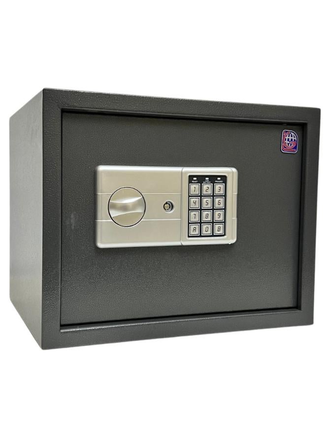 LOTFY GROUP Digital Safe - Compact Steel Money Security Box with Electronic Keypad and 2 Manual Override Keys ( Black ) Colour By LOTFY GROUP  ( H30 * W38 * D30 CM ) - Image 2