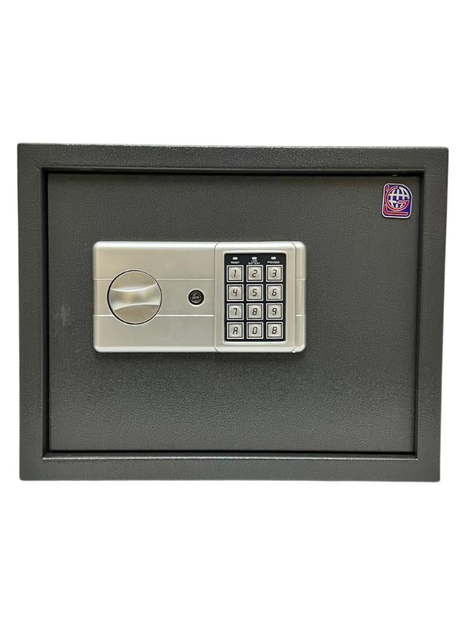 LOTFY GROUP Digital Safe - Compact Steel Money Security Box with Electronic Keypad and 2 Manual Override Keys ( Black ) Colour By LOTFY GROUP  ( H30 * W38 * D30 CM ) - Image 4