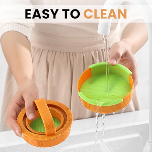 Supvox®Hamburger Patty Maker,3.5'' Grooved Texture Patty Press Mold for Homemade Burger, Food-Grade PP Made, Perfectly Easy to Use and Demold,Detachable Design - Image 4