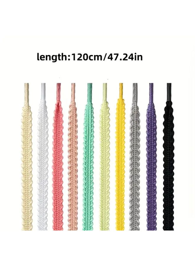 Grass Green 120cm Shoelaces And Waistband Cords For Pants And Casual Shoes - Image 3