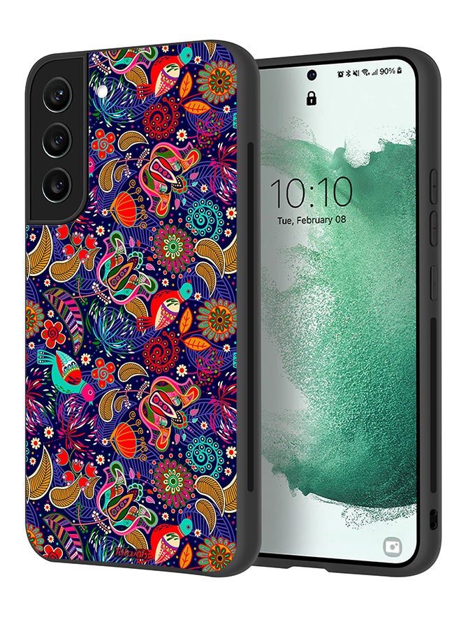 Tolwak Samsung Galaxy S21 Plus 5G Protective Case Cover Pattern Colorful Birds Leaf Flowers - Image 1
