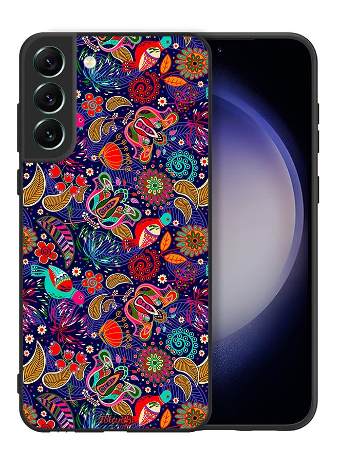 Tolwak Samsung Galaxy S21 Plus 5G Protective Case Cover Pattern Colorful Birds Leaf Flowers - Image 2