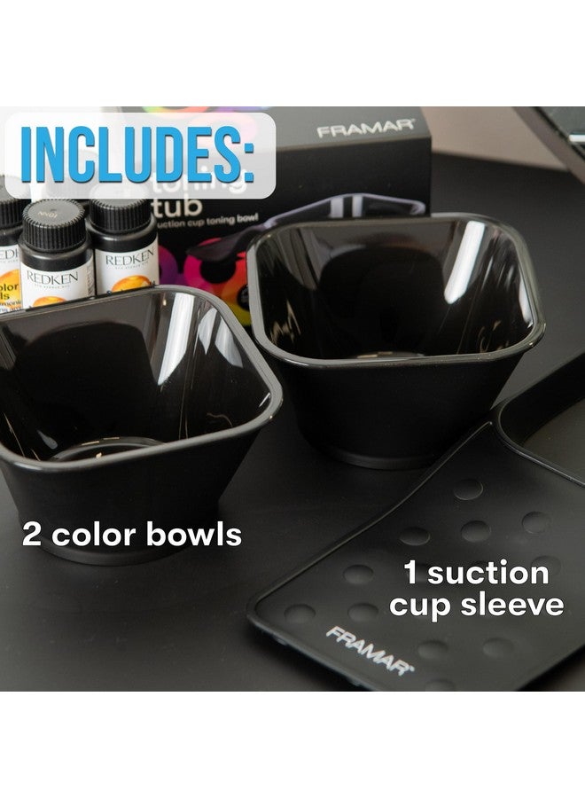 FRAMAR Toning Tub Hair Dye Bowl - Hair Color Bowls For Hairstylist, Hair Color Bowl, For Wash Bowl For Hairstylist, Hair Color Mixing Bowl For Hair Dye, Hair Wash Bowl, Hair Bowl, Hair Dye Bowls - 2pc - Image 4