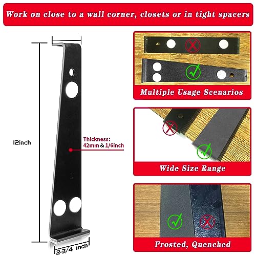 NAACOO Flooring Tools, Heavy Big Tapping Block + Pull Bar, Weight 2.7lbs, Just Tap Floor Directly 1-2 Times to Complete Wood Flooring Installation without Mallet. More Durable, Efficient and Safer. - Image 3