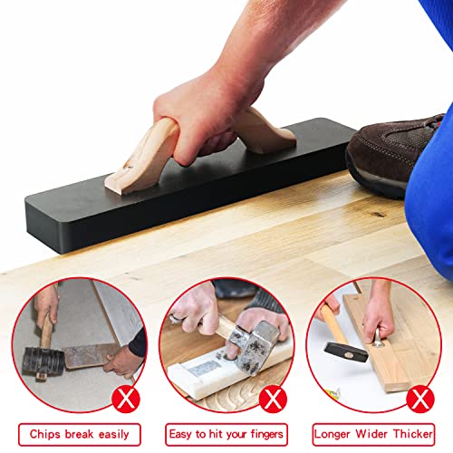 NAACOO Flooring Tools, Heavy Big Tapping Block + Pull Bar, Weight 2.7lbs, Just Tap Floor Directly 1-2 Times to Complete Wood Flooring Installation without Mallet. More Durable, Efficient and Safer. - Image 4