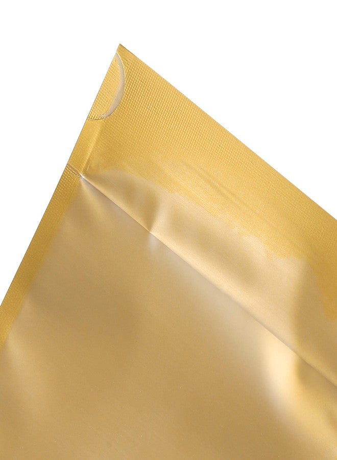 QQ Studio Pack of 100 Translucent Front Matte Gold Poly Plastic Resealable Bags (1.7oz (4" x 6"), Gold Stand-Up Pouch) - Image 4