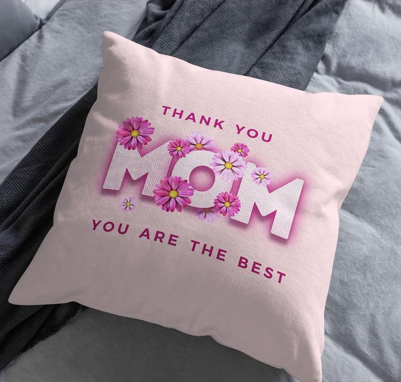 TrendoPrint Cushion Cover with Filler 12x12 inches | Greeting Card Gift Hamper for Mother's Day, Anniversary, Birthday & Any Occasion (DB41) - Image 5