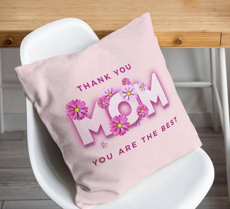 TrendoPrint Cushion Cover with Filler 12x12 inches | Greeting Card Gift Hamper for Mother's Day, Anniversary, Birthday & Any Occasion (DB41) - Image 4