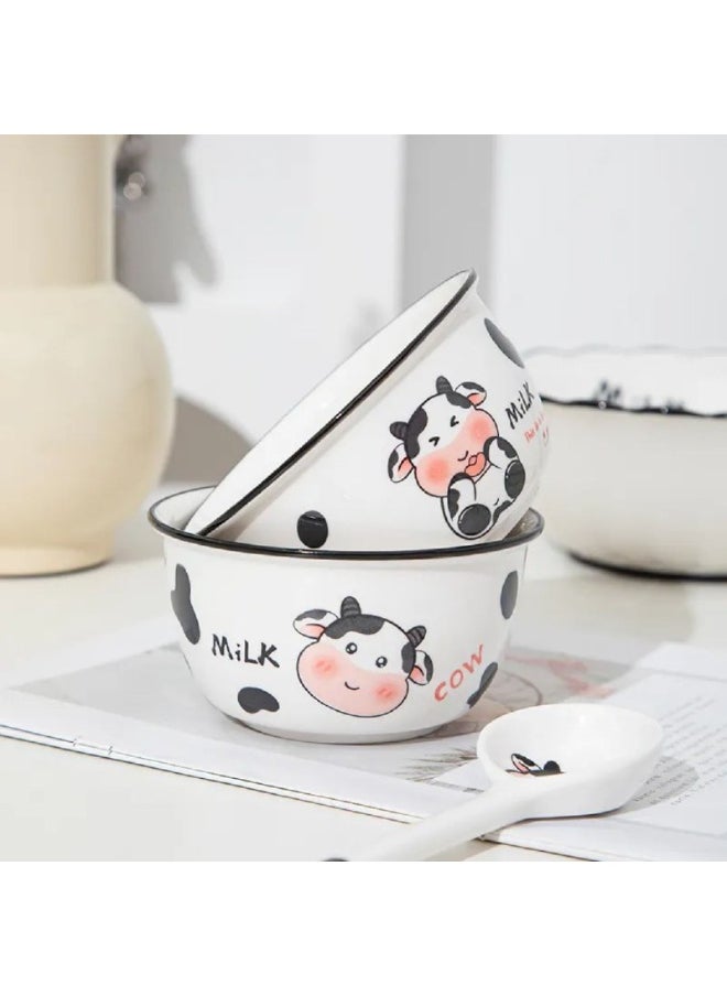 Generic - Multi-purpose porcelain cow bowls, medium size - Image 1