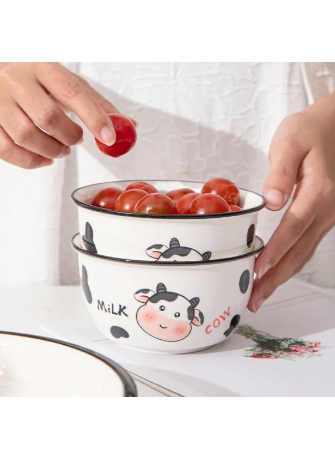 Generic - Multi-purpose porcelain cow bowls, medium size - Image 1