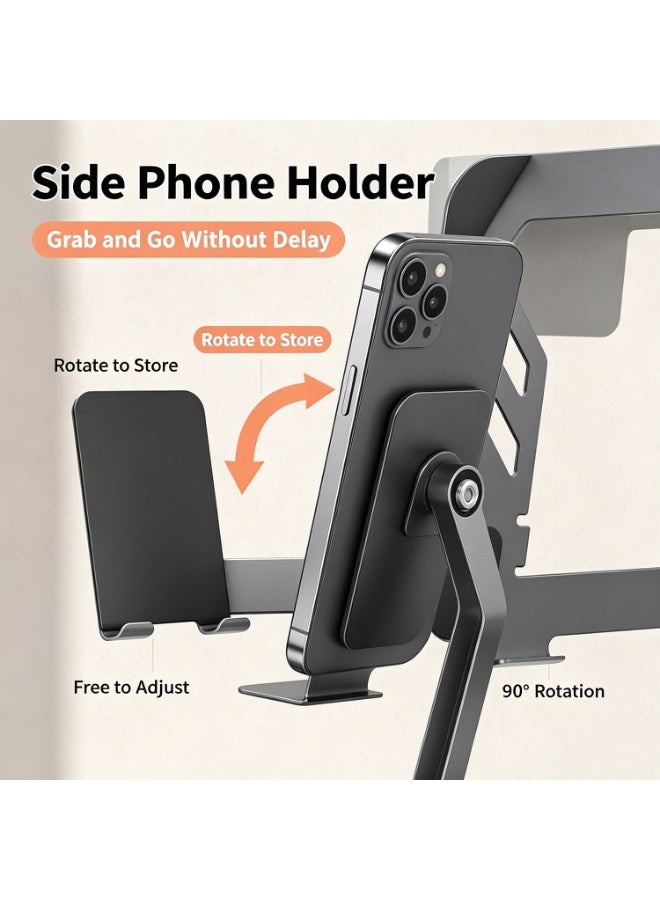 Laptop Stand, 360 Angle Adjustable Rotating Base, Ergonomic Adjustable Laptop Stand, Computer Riser Stand Compatible With Laptops Between 10-15.6" - Image 2